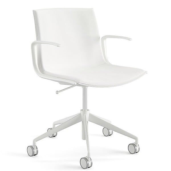 Arper CATIFA Up 6207 | Lederstuhl | Arztstuhl auf Rollen | weiß günstig online kaufen