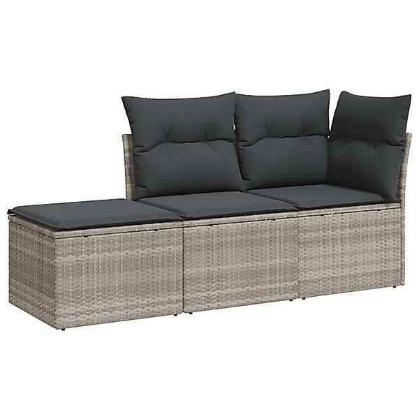 vidaXL Gartenlounge-Set 3-tlg. Garten-Sofagarnitur mit Kissen günstig online kaufen