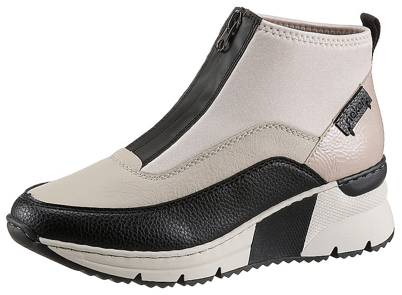 Rieker Schlupfboots Stiefelette, High Top Sneaker mit Reißverschluss auf de günstig online kaufen