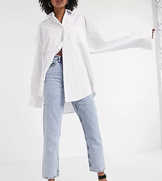 COLLUSION x 005 – Jeans im Stil der 90er mit geradem Beinschnitt in verwasc günstig online kaufen