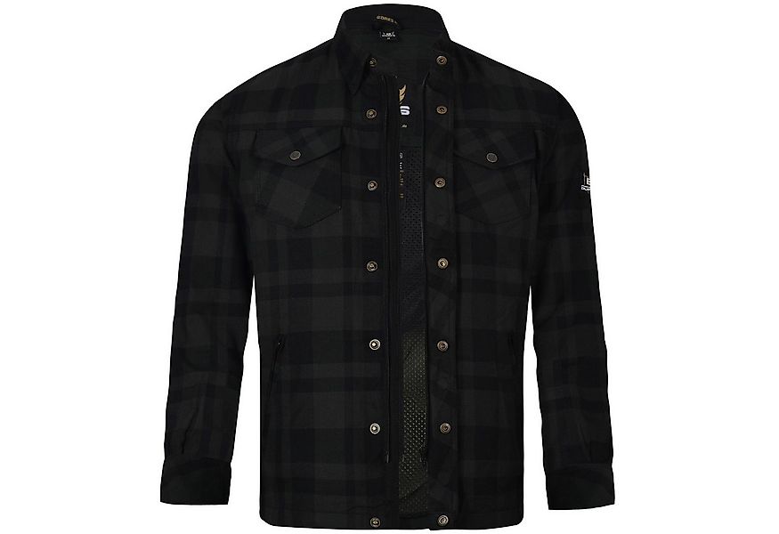 Bores Motorradjacke Bores Lumberjack Jacken-Hemd Basic schwarz / dunkelgrau günstig online kaufen