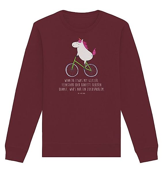 Mr. & Mrs. Panda Longpullover Einhorn Radfahrer Größe L - Burgundy - Gesche günstig online kaufen
