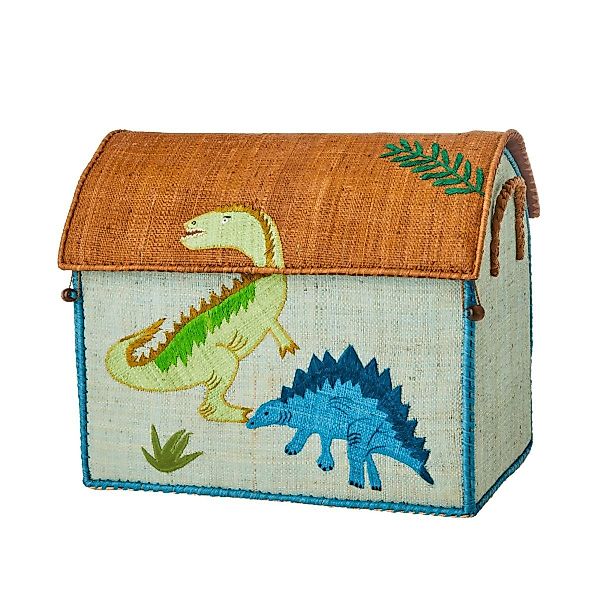 rice Aufbewahrungskorb Landhauskorb mittel Raffia-Bast Kinderzimmer günstig online kaufen