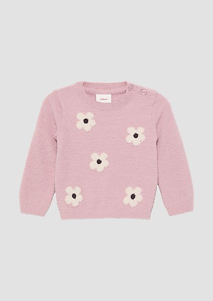 s.Oliver Langarmshirt Weicher Strickpullover aus Bouclé günstig online kaufen