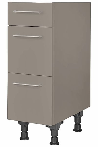 nobilia Unterschrank ""Laser", vormontiert, mit höhenverstellbaren Sockelfü günstig online kaufen