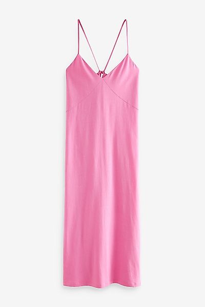 Next Midikleid Midikleid mit Spaghettiträgern aus günstig online kaufen