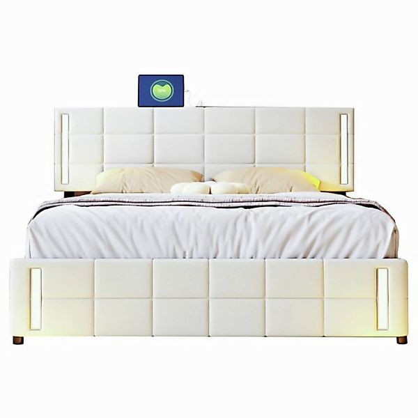 OKWISH Polsterbett Funktionsbett Doppelbett Kinderbett Jugendbett Gästebett günstig online kaufen