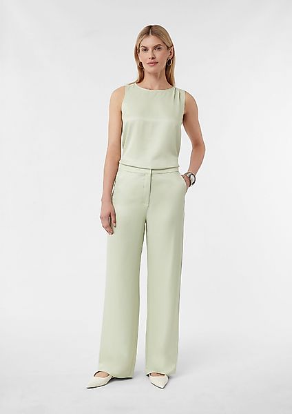Comma Stoffhose Fließende Hose aus Viskosesatin günstig online kaufen