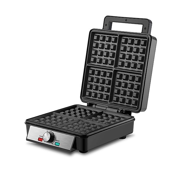 Steinborg SB-2060 Waffeleisen für 4 Waffeln Antihaftbeschichtung 1200 Watt günstig online kaufen