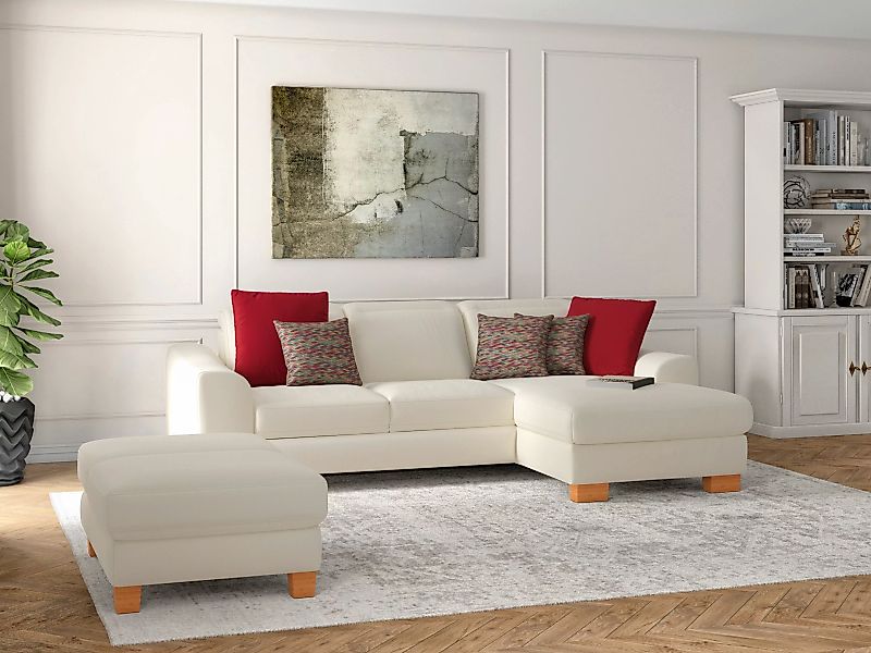 sit&more Ecksofa "Dundee L-Form", mit Federkern und Massivholzfüßen, wahlwe günstig online kaufen