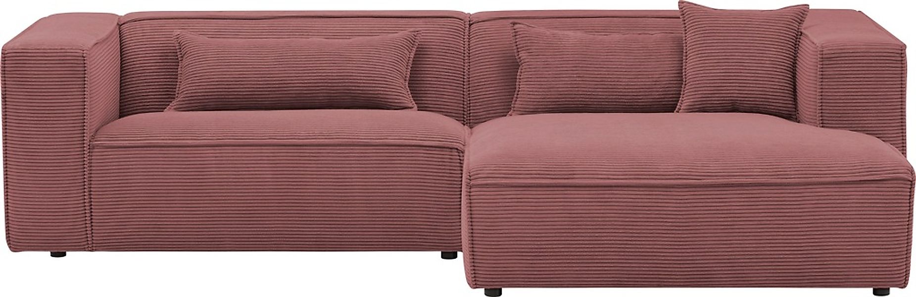 LeGer Home by Lena Gercke Ecksofa "PIARA mit Kedernaht, Cord, Leinenoptik o günstig online kaufen