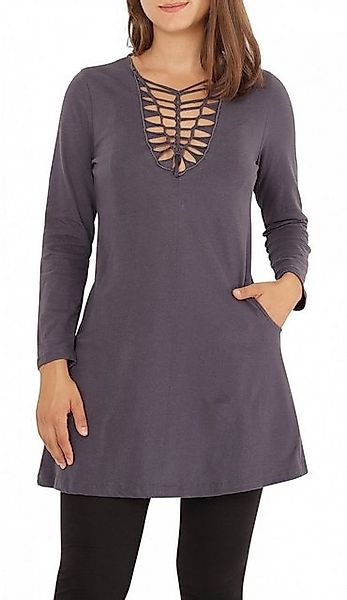 PUREWONDER Shirtkleid Langarm-Kleid A-Linien-Kleid dr9 Jersey günstig online kaufen