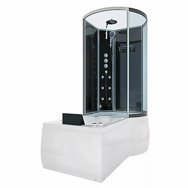 AcquaVapore Kombination Whirlpool Dusche K50-L32-WP Duschkabine Wanne 170x1 günstig online kaufen