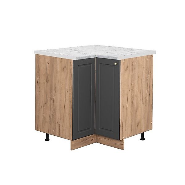 Vicco Eckunterschrank Fame-Line Anthrazit-Gold/Goldkraft Eiche 81 cm AP Mar günstig online kaufen
