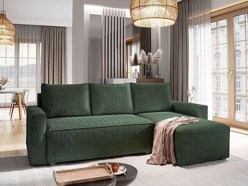 Masseno Ecksofa POTARO mit Schlaffunktion L-Form, Sofa mit Bettkasten günstig online kaufen