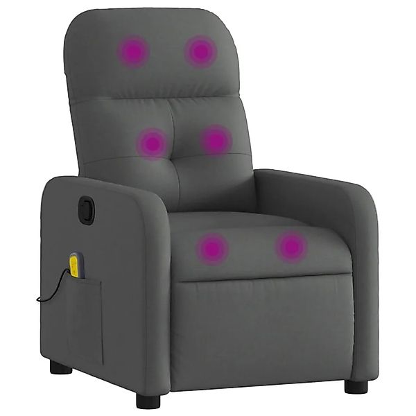 vidaXL Massage-Relaxsessel Stoff Dunkelgrau 3206936 günstig online kaufen
