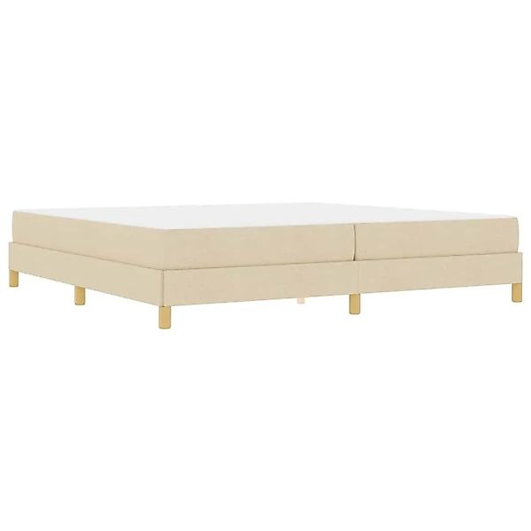 vidaXL Boxspringbett Creme 200 x 200 cm Stoff 3398596 günstig online kaufen