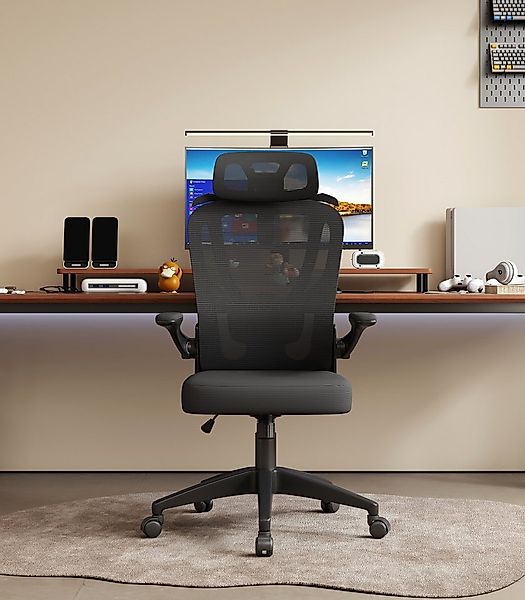 POPOLIC Bürostuhl Verstellbarer Netz-Gamingstuhl mit Kopf-/Lordosenstütze f günstig online kaufen