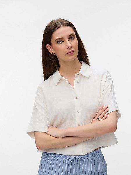 Vero Moda Kurzarmbluse VMNATALI SS CROP SHIRT WVN NOOS Baumwolle, verkürzte günstig online kaufen