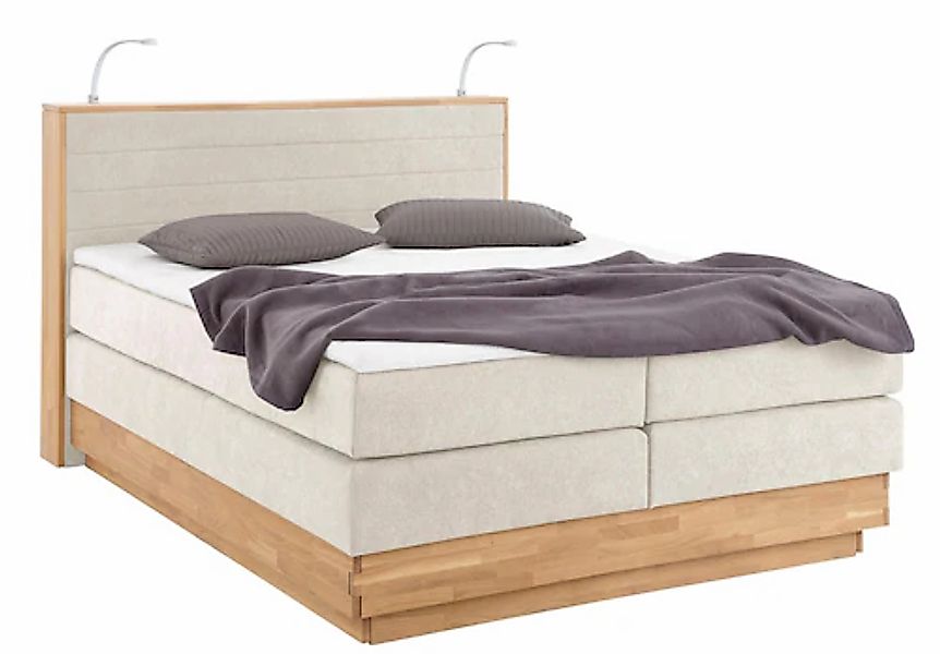 Home affaire Boxspringbett »Cavan«, Eiche, inkl. Bettkasten & Topper, versc günstig online kaufen