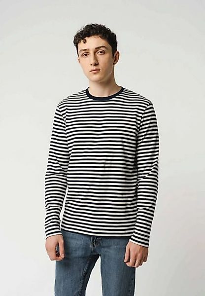 MELA Langarmshirt Basic Langarmshirt JERIN Stripes Rippbündchen günstig online kaufen