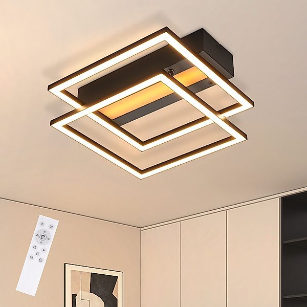 Nettlife LED Deckenleuchte Schwarz RGB Farbwechsel günstig online kaufen