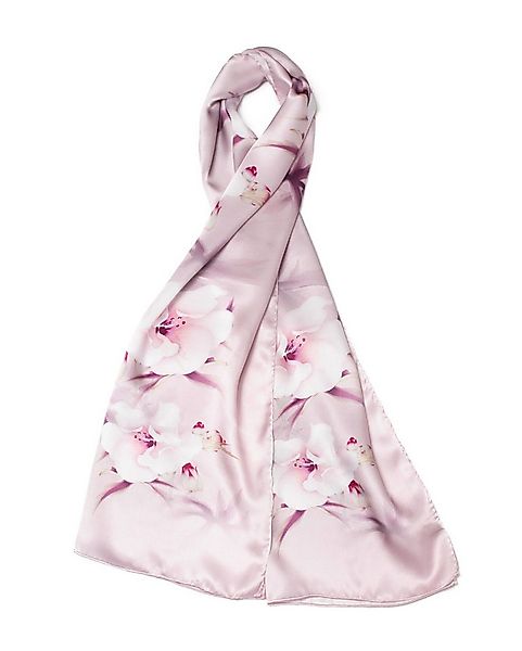 MayTree Seidenschal Hibiskus Rosa 55 x 175 cm, (Stück), Seidentuch 100% Sei günstig online kaufen