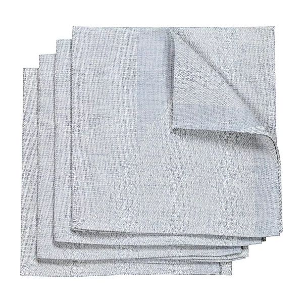 Metric serviette 47 x 47cm 4er Pack blau-weiß günstig online kaufen