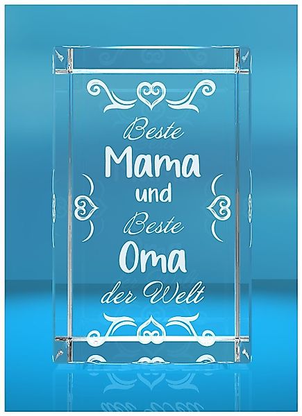 Dekofigur 3D Glasquader I Beste Mama günstig online kaufen