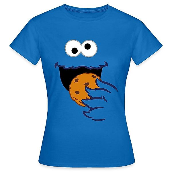 Spreadshirt T-Shirt Sesamstraße Kostüm Krümelmonster Frauen günstig online kaufen