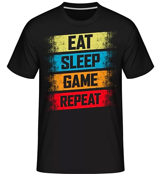 Eat Sleep Game Repeat · Shirtinator Männer T-Shirt günstig online kaufen