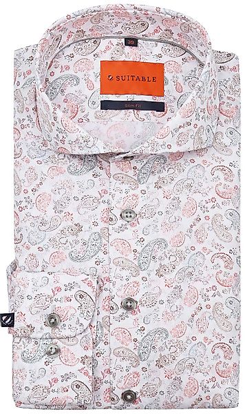 Suitable Melange Hemd Paisley Multicolour - Größe 40 günstig online kaufen