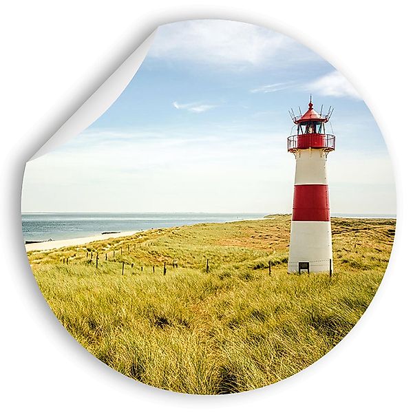 WallSpirit Wandsticker Wandaufkleber rund "Leuchtturm", Selbstklebend, günstig online kaufen