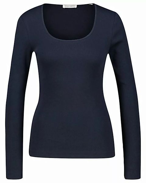 Marc O'Polo T-Shirt Damen Langarmshirt mit Bio-Baumwolle Slim Fit (1-tlg) günstig online kaufen