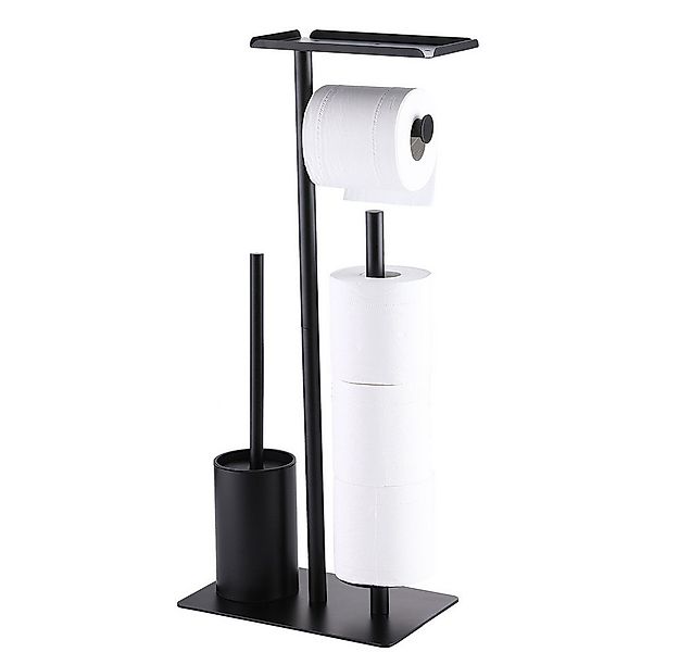 OKWISH Toilettenpapierhalter Freistehender Aufbewahrung Ablage Papierhandtu günstig online kaufen