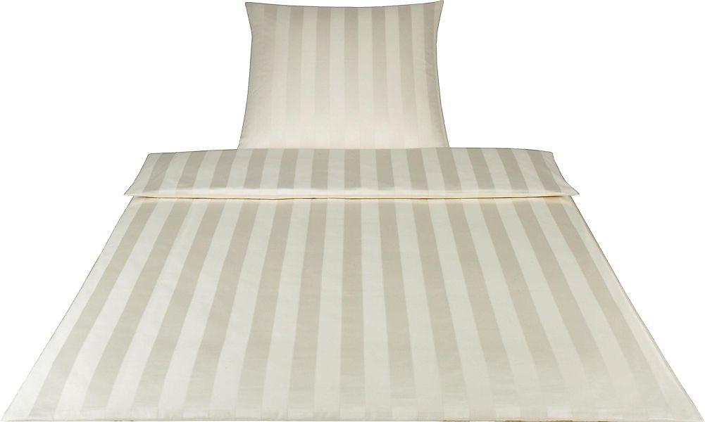 Elegante Bettwäsche "Noblesse" 2 Stk. tlg. im modernen Streifendesign günstig online kaufen