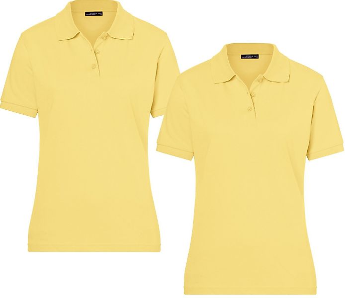 James & Nicholson Poloshirt Doppelpack Feines Damen Piqué-Poloshirt mit ges günstig online kaufen