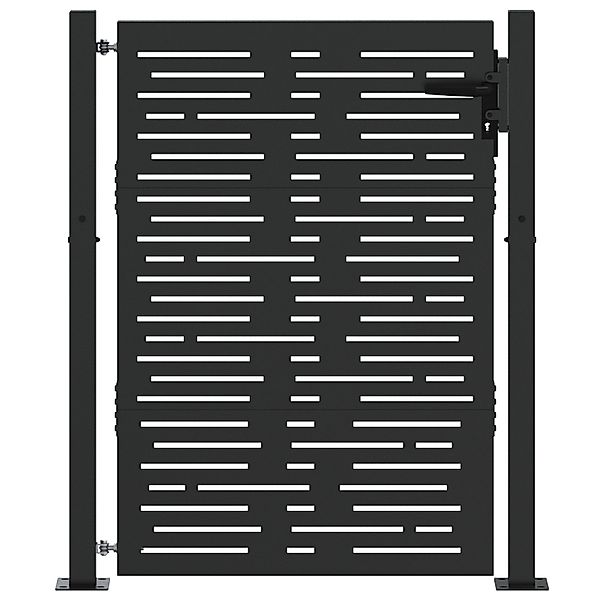 vidaXL Gartentor Gartentor Schwarz 105 x günstig online kaufen