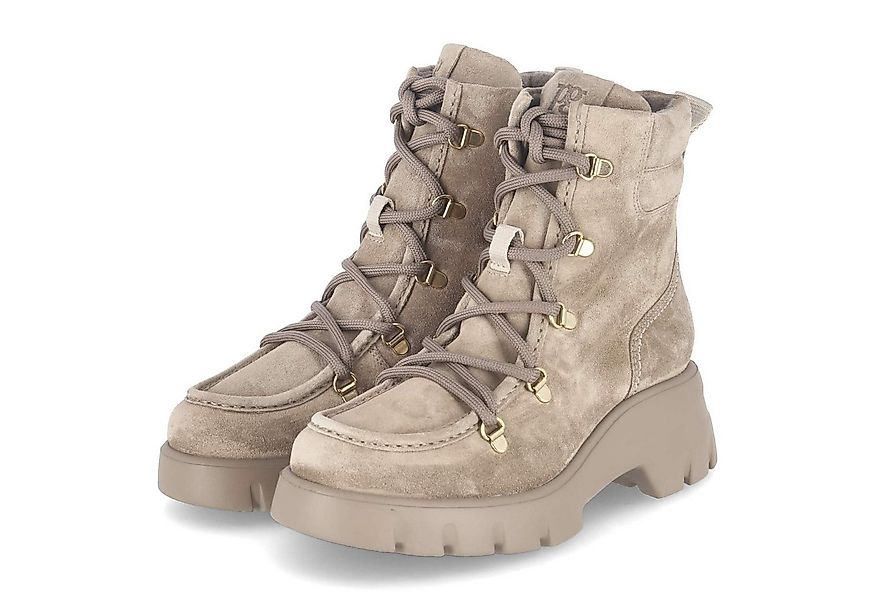 Paul Green Paul Green 8237-00 Damen Rauleder braun Schnürstiefel günstig online kaufen
