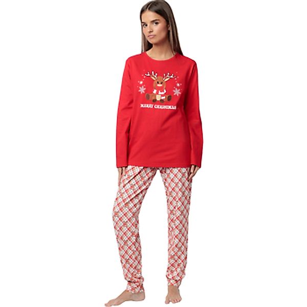 Admas  Kleider & Outfits Pyjama Hose Top Langarm Reindeer günstig online kaufen