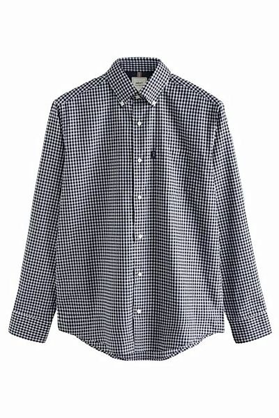 Next Langarmhemd Pflegeleichtes Button-Down-Oxford-Hemd (1-tlg) günstig online kaufen