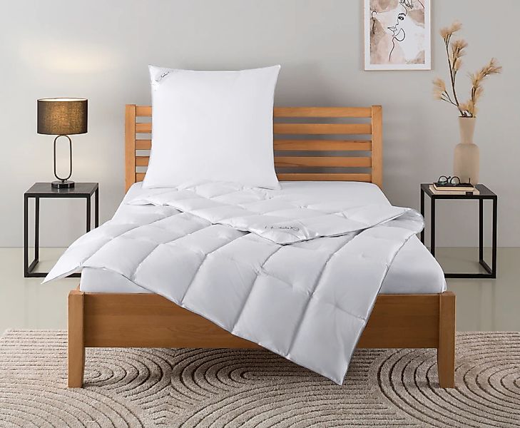 Home affaire Daunenbettdecke + Kopfkissen "TAMINS, Bettdecke 135x200 cm und günstig online kaufen