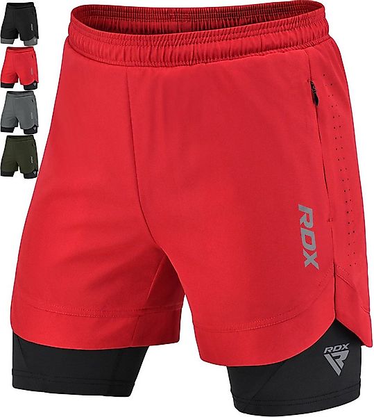 RDX Sports Laufshorts RDX Herren Laufshorts, 2-in-1 Sportliche Atmungsaktiv günstig online kaufen