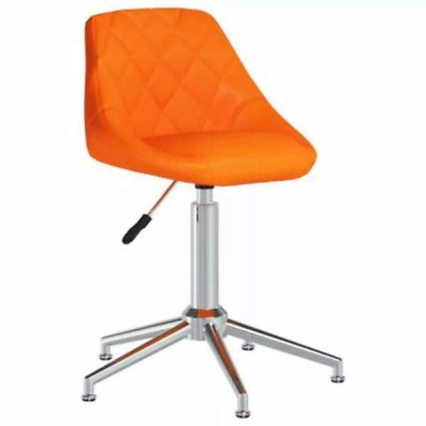 vidaXL Bürostuhl Drehbar Orange Kunstleder Bürostuhl orange günstig online kaufen