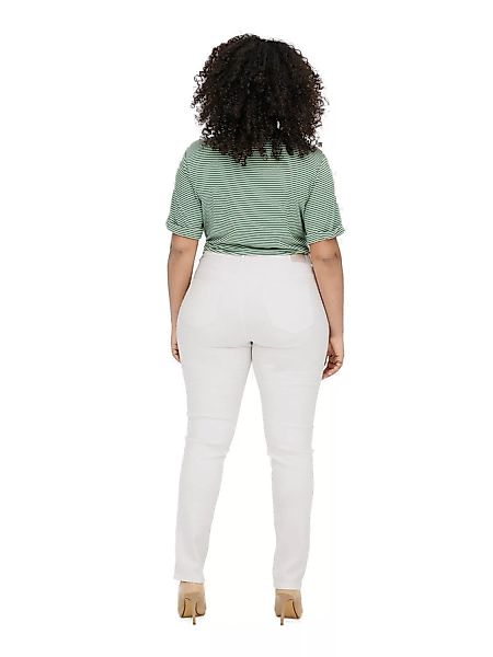 Carmakoma by Only Damen Jeans CARLAOLA - Skinny Fit - Weiß - White - Plus S günstig online kaufen
