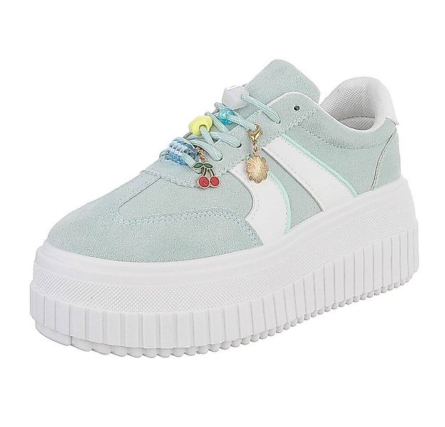 Ital-Design Plateausneaker mit verspielten Details für Damen Sneaker (91409 günstig online kaufen