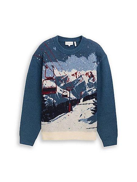 TOM TAILOR Rundhalspullover 1051779 Wollanteil für extra warmen Tragekomfor günstig online kaufen