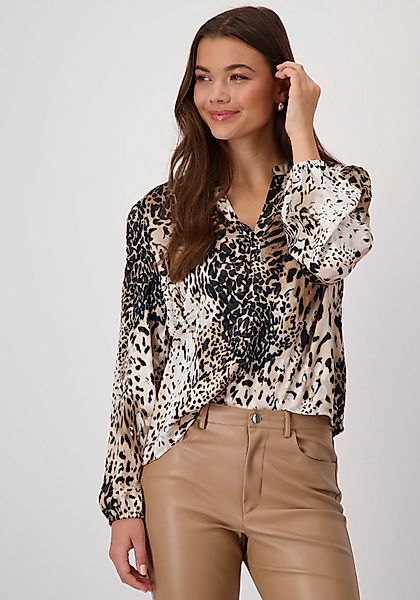 Monari Schlupfbluse mit allover Animalprint günstig online kaufen