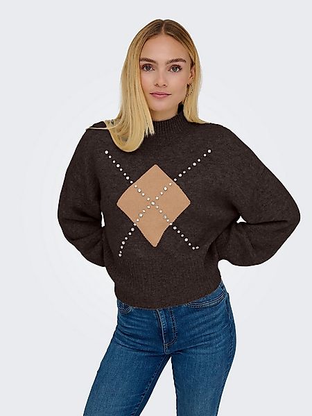 ONLY Strickpullover ONLWAKEFIELD LIFE LS BLING HIGHNECK KNT günstig online kaufen