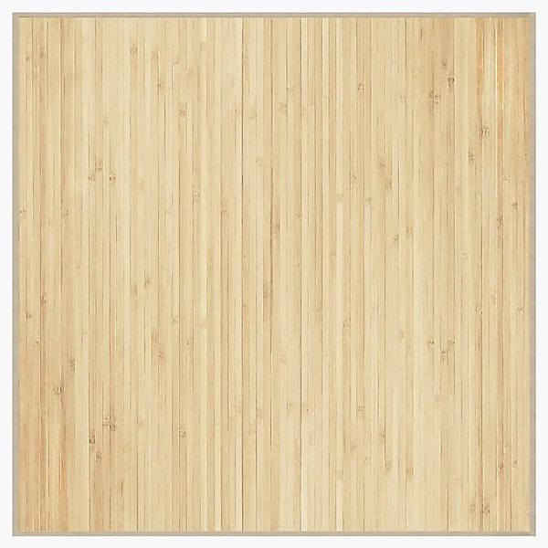 vidaXL Teppich Quadratisch Hell Natur 100x100 cm Bambus 376939 günstig online kaufen